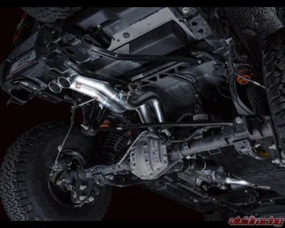 AWE Tuning SwitchPath Exhaust | 3" Diameter | Dual BashGuards | No Tips Ford Bronco Raptor 2022-2024 - 3025-31327