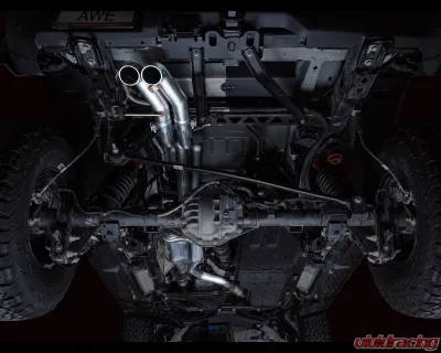 AWE Tuning SwitchPath Exhaust | 3" Diameter | Dual BashGuards | No Tips Ford Bronco Raptor 2022-2024 - 3025-31327