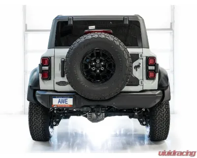 AWE Tuning SwitchPath Exhaust | 3" Diameter | Dual BashGuards | No Tips Ford Bronco Raptor 2022-2024 - 3025-31327