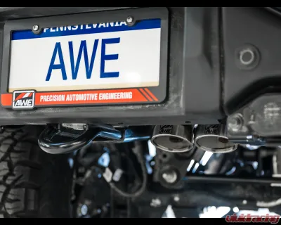 AWE Tuning SwitchPath Exhaust | 3" Diameter | Dual BashGuards | No Tips Ford Bronco Raptor 2022-2024 - 3025-31327