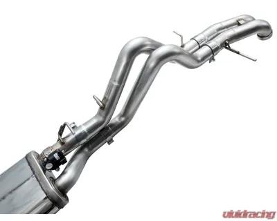 AWE Tuning SwitchPath Exhaust | 3" Diameter | Dual BashGuards | No Tips Ford Bronco Raptor 2022-2024 - 3025-31327