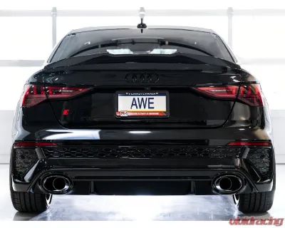 AWE Tuning SwitchPath Exhaust | 3" Diameter | No Tips Audi RS3 2022-2025 - 3025-31389
