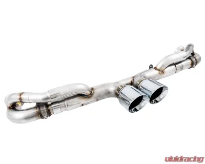 AWE Tuning SwitchPath Exhaust | 2.25" Diameter | 4" Dual Chrome Silver Tips Porsche 911 GT3 2010-2019 - 3025-32016