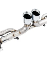 AWE Tuning SwitchPath Exhaust | 2.25" Diameter | 4" Dual Chrome Silver Tips Porsche 911 GT3 2010-2019                                     - 3025-32016 - Image 2