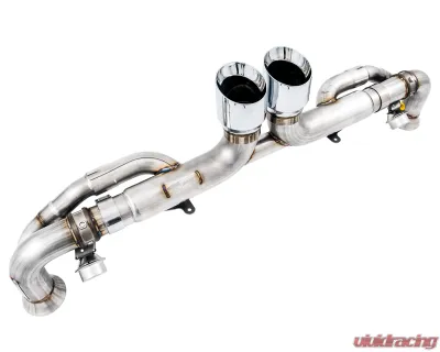 AWE Tuning SwitchPath Exhaust | 2.25" Diameter | 4" Dual Chrome Silver Tips Porsche 911 GT3 2010-2019 - 3025-32016