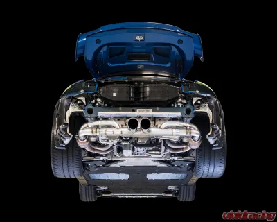 AWE Tuning SwitchPath Exhaust | 2.25" Diameter | 4" Dual Chrome Silver Tips Porsche 911 GT3 2010-2019 - 3025-32016