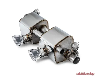 AWE Tuning SwitchPath Exhaust | 3" Diameter | 4" Dual Chrome Silver Tips Porsche 911 Carrera 2017-2019|Porsche 911 Targa 4 2017-2019 - 3025-32018