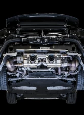 AWE Tuning SwitchPath Exhaust | 3" Diameter | 4" Dual Chrome Silver Tips Porsche 911 Carrera 2017-2019|Porsche 911 Targa 4 2017-2019                                     - 3025-32018 - Image 2