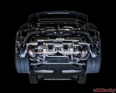 AWE Tuning SwitchPath Exhaust | 3" Diameter | 4" Dual Chrome Silver Tips Porsche 911 Carrera 2017-2019|Porsche 911 Targa 4 2017-2019 - 3025-32018