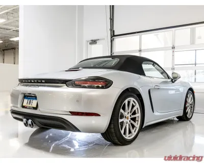 AWE Tuning SwitchPath Exhaust | 2.5" Diameter | 4" Dual Chrome Silver Tips Porsche 718 Boxster 2017-2025|Porsche 718 Cayman 2017-2025 - 3025-32020