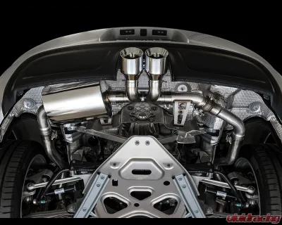 AWE Tuning SwitchPath Exhaust | 2.5" Diameter | 4" Dual Chrome Silver Tips Porsche 718 Boxster 2017-2025|Porsche 718 Cayman 2017-2025 - 3025-32020