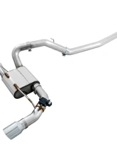 AWE Tuning SwitchPath Cat Back Exhaust w/Remote |  3" Diameter | 4.5" Dual Chrome Silver Tips Ford Focus RS 2016-2018                                     - 3025-32024 - Image 6