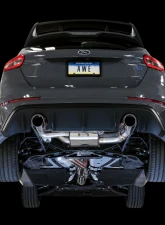 AWE Tuning SwitchPath Cat Back Exhaust w/Remote |  3" Diameter | 4.5" Dual Chrome Silver Tips Ford Focus RS 2016-2018                                     - 3025-32024 - Image 2