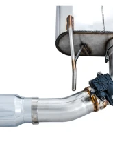 AWE Tuning SwitchPath Cat Back Exhaust w/Remote |  3" Diameter | 4.5" Dual Chrome Silver Tips Ford Focus RS 2016-2018                                     - 3025-32024 - Image 3