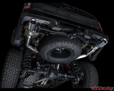 AWE Tuning SwitchPath Exhaust | 5" Chrome Silver Tips Ford F-150 Raptor 2021-2025 - 3025-32356