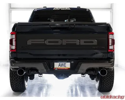 AWE Tuning SwitchPath Exhaust | 5" Chrome Silver Tips Ford F-150 Raptor 2021-2025 - 3025-32356