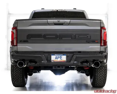 AWE Tuning SwitchPath Exhaust | 5" Chrome Silver Tips Ford F-150 Raptor R 2023-2025 - 3025-32852