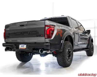 AWE Tuning SwitchPath Exhaust | 5" Chrome Silver Tips Ford F-150 Raptor R 2023-2025 - 3025-32852