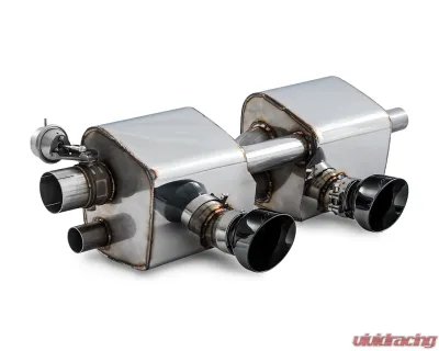 AWE Tuning SwitchPath Exhaust | 3" Diameter | 4" Dual Diamond Black Tips Porsche 911 Targa 4 2017-2019|Porsche 911 Carrera 2017-2019 - 3025-33018