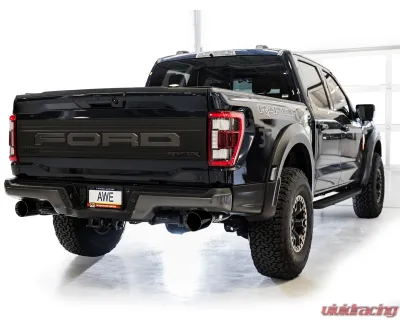 AWE Tuning SwitchPath Exhaust | 5" Diamond Black Tips Ford F-150 Raptor 2021-2025 - 3025-33356