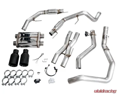 AWE Tuning SwitchPath Exhaust | 5" Diamond Black Tips Ford F-150 Raptor 2021-2025 - 3025-33356