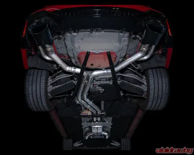 AWE Tuning SwitchPath Exhaust | 3" Diameter | 9.25" Dual Diamond Black RS-Style Tips Audi RS6 Avant  2021-2023 - 3025-33776