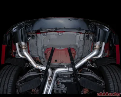 AWE Tuning SwitchPath Exhaust | 3" Diameter | 9.25" Dual Diamond Black RS-Style Tips Audi RS6 Avant  2021-2023 - 3025-33776