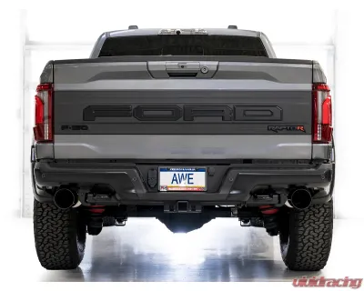 AWE Tuning SwitchPath Exhaust | 5" Diamond Black Tips Ford F-150 Raptor R 2023-2025 - 3025-33852