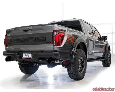 AWE Tuning SwitchPath Exhaust | 5" Diamond Black Tips Ford F-150 Raptor R 2023-2025 - 3025-33852