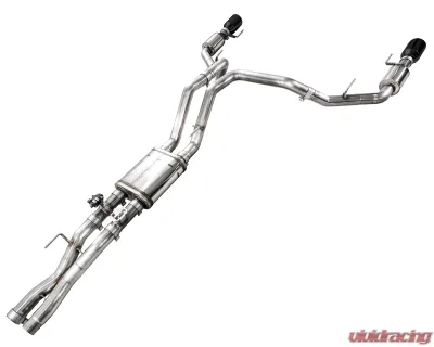 AWE Tuning SwitchPath Exhaust | 5" Diamond Black Tips Ford F-150 Raptor R 2023-2025 - 3025-33852