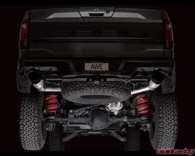 AWE Tuning SwitchPath Exhaust | 5" Diamond Black Tips Ford F-150 Raptor R 2023-2025 - 3025-33852