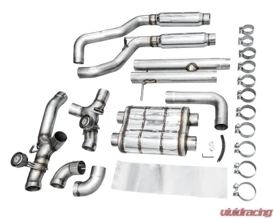 AWE Tuning SwitchPath Exhaust | 3" Diameter | No Tips Jeep Wrangler Unlimited Rubicon 392 2021-2024 - 3025-41392