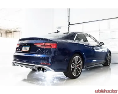 AWE Tuning SwitchPath Exhaust | 2.5" Diameter | 4" Quad Chrome Silver Tips Audi S5 2018-2024 - 3025-42038