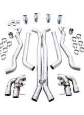 AWE Tuning SwitchPath Cat Back Exhaust | 3" Diameter | 4" Quad Chrome Silver Tips BMW M5 2018-2023                                     - 3025-42062 - Image 2