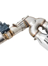 AWE Tuning SwitchPath Exhaust | 3" Diameter | 4" Quad Chrome Silver Tips Volkswagen Golf R 2015-2019                                     - 3025-42064 - Image 2