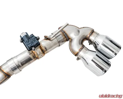 AWE Tuning SwitchPath Exhaust | 3" Diameter | 4" Quad Chrome Silver Tips Volkswagen Golf R 2015-2019 - 3025-42064
