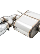 AWE Tuning SwitchPath Exhaust | 3" Diameter | 4" Quad Chrome Silver Tips Volkswagen Golf R 2015-2019                                     - 3025-42064 - Image 3