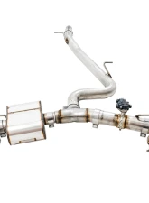 AWE Tuning SwitchPath Exhaust | 3" Diameter | 4" Quad Chrome Silver Tips Volkswagen Golf R 2018-2019                                     - 3025-42066 - Image 5