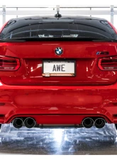 AWE Tuning SwitchPath Cat Back Exhaust | 3" Diameter | 4" Quad Chrome Silver BMW M3 2015-2018|BMW M4 2015-2020                                     - 3025-42070 - Image 2