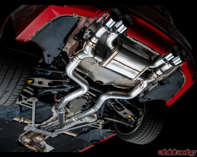 AWE Tuning SwitchPath Cat Back Exhaust | 3" Diameter | 4" Quad Chrome Silver BMW M3 2015-2018|BMW M4 2015-2020 - 3025-42070