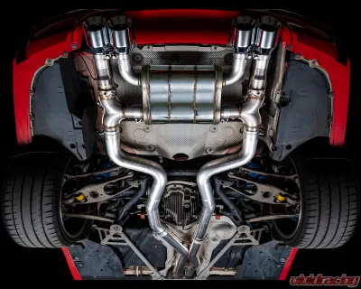 AWE Tuning SwitchPath Cat Back Exhaust | 3" Diameter | 4" Quad Chrome Silver BMW M3 2015-2018|BMW M4 2015-2020 - 3025-42070