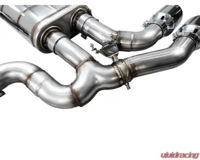 AWE Tuning SwitchPath Axleback Exhaust Chrome Silver Tips BMW X3 M 2020-2024 - 3025-42301