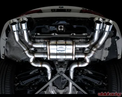 AWE Tuning SwitchPath Axleback Exhaust Chrome Silver Tips BMW X3 M 2020-2024 - 3025-42301