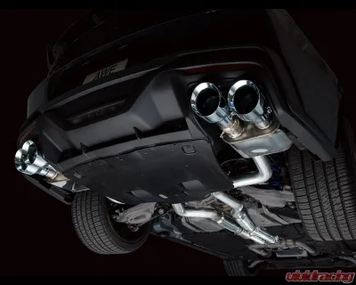 AWE Tuning SwitchPath Exhaust | 5" Quad Chrome Silver Tips Ford Mustang Dark Horse 2024-2025 - 3025-42375