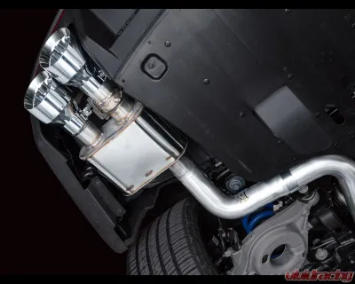 AWE Tuning SwitchPath Exhaust | 5" Quad Chrome Silver Tips Ford Mustang Dark Horse 2024-2025 - 3025-42375