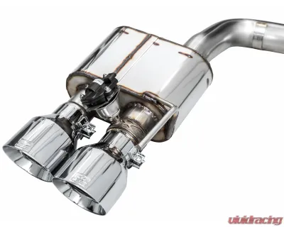 AWE Tuning SwitchPath Exhaust | 5" Quad Chrome Silver Tips Ford Mustang Dark Horse 2024-2025 - 3025-42375