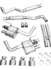AWE Tuning SwitchPath Exhaust | 5" Quad Chrome Silver Tips Ford Mustang Dark Horse 2024-2025                                     - 3025-42375 - Image 13