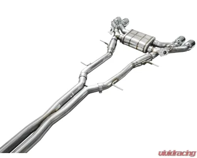 AWE Tuning SwitchPath Exhaust Chrome Silver Tips Cadillac CT4-V Blackwing 2022-2025 - 3025-42436