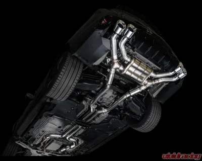 AWE Tuning SwitchPath Exhaust Chrome Silver Tips Cadillac CT4-V Blackwing 2022-2025 - 3025-42436