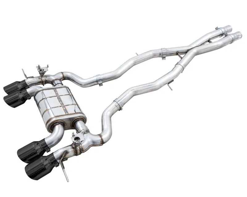 AWE Tuning SwitchPath Cat Back Exhaust | 3" Diameter | 4.5" Quad Chrome Silver Tips - 3025-42480